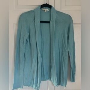 Cyrus Blue Long Sleeved Open Cardigan